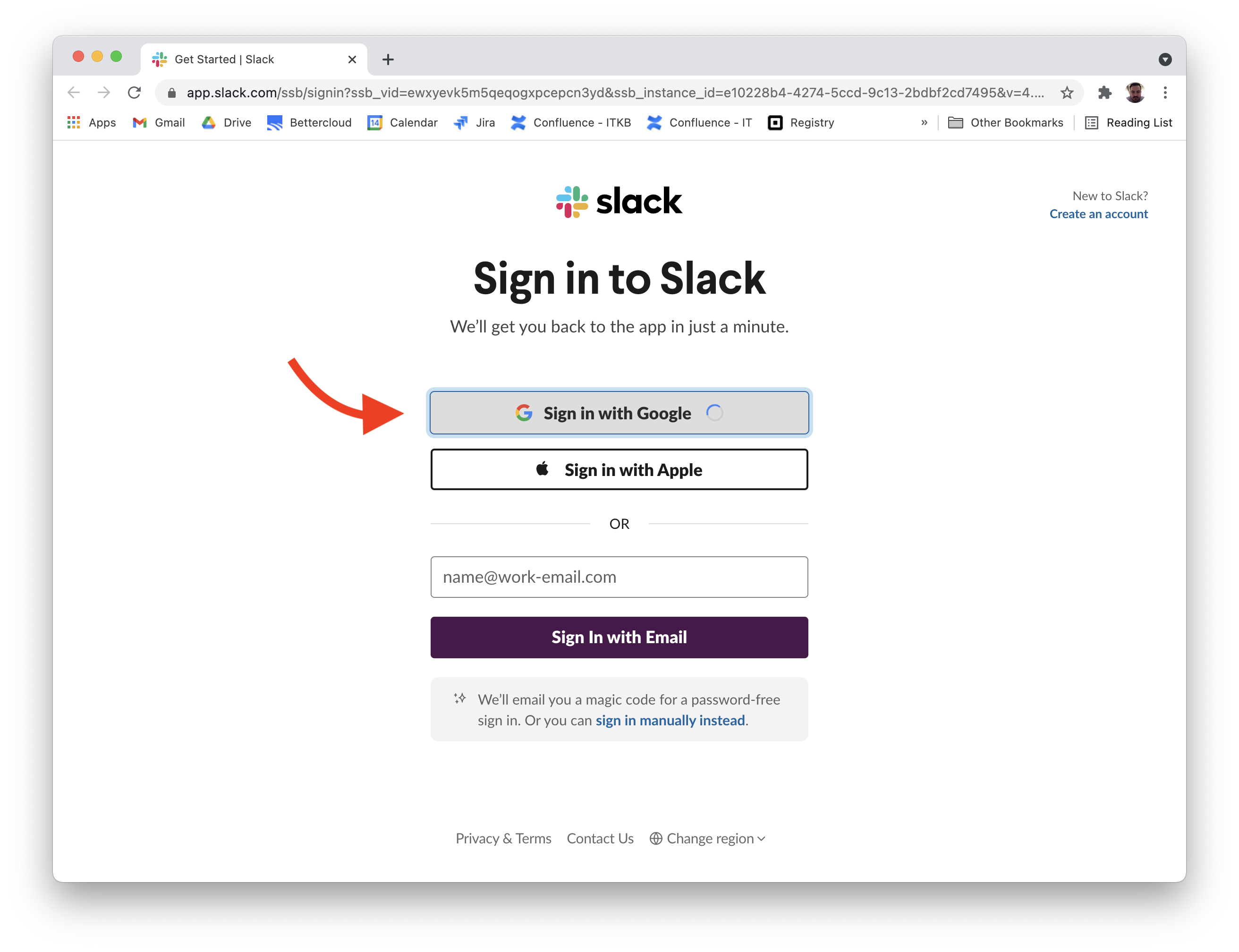slack online sign in